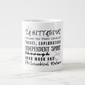 Grande Tasse Sagittarius Citations Motivationnelles Signe Zodia (Devant)