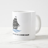 Grande Tasse Sail Forward – Stay Strong, Keep Moving Motivation (Devant droit)