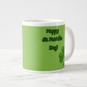 Grande Tasse Saint Patrick, Clovers verts, Clovers chanceux (Devant droit)