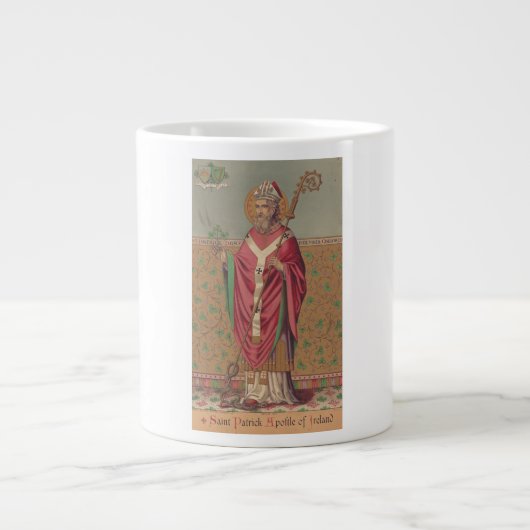 Grande Tasse Saint Patrick d'Irlande Art Sacré Celtique (Devant)