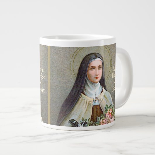 Grande Tasse Saint-Thérèse de Lisieux la Petite Fleur (BJE 01) (Devant droit)