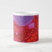 Grande Tasse Saint Valentin Rouge rose Je t'aime Typographie (Devant)