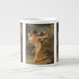 Grande Tasse Saint-Valentin vintage, Cupidon avec arc et flèche