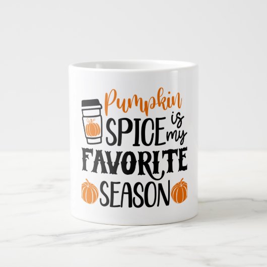 Grande Tasse Saison citrouille des épices (Devant)