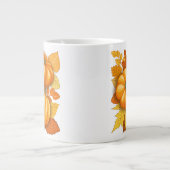 Grande Tasse Saison d'automne Halloween Citrouille Motif (Devant)