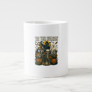 Grande Tasse Saison de la fête d'Halloween squelette rétro vint