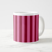 Grande Tasse Salsa Flamingo Rayure Rose (Devant droit)