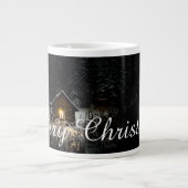 Grande Tasse Salutations de Noël avec Witch House (Devant)