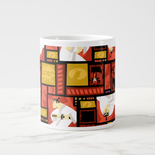 Grande Tasse Samurai Jack & Aku Character Art Panel Pattern (Devant)