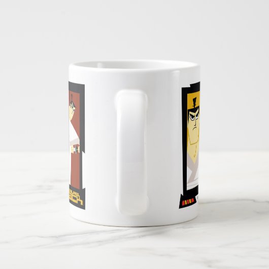 Grande Tasse Samurai Jack Character Tri-Panel Futuristic Frame (Dos)