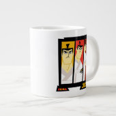 Grande Tasse Samurai Jack Character Tri-Panel Futuristic Frame (Devant droit)