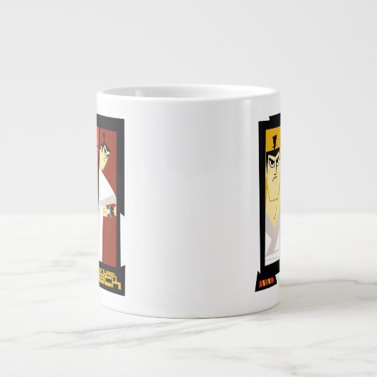 Grande Tasse Samurai Jack Character Tri-Panel Futuristic Frame (Devant)