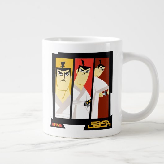 Grande Tasse Samurai Jack Character Tri-Panel Futuristic Frame (Droite)