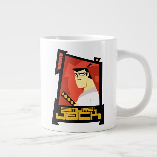 Grande Tasse Samurai Jack Smiling Futuristic Frame Graphic (Droite)