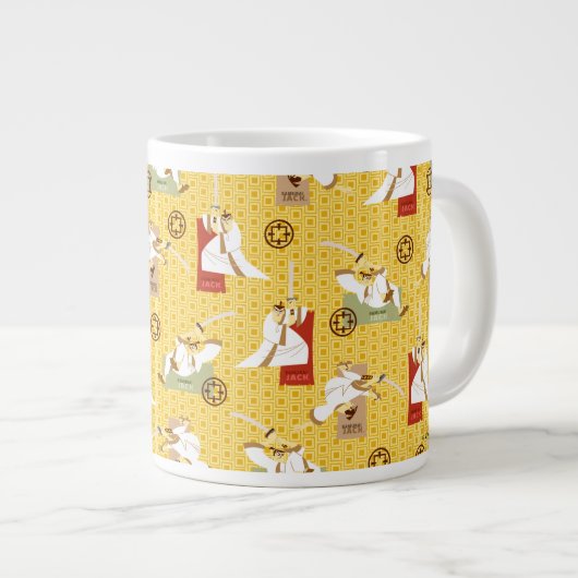 Grande Tasse Samurai Jack Sword Poses Character Art Pattern (Devant droit)