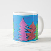 Grande Tasse Sapin de Noël Forêt Colorée (Devant droit)