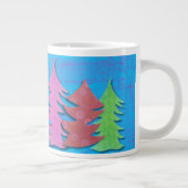 Grande Tasse Sapin de Noël Forêt Colorée (Droite)