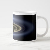 Grande Tasse Saturne a éclipsé le Soleil depuis l'orbiteur Cass (Droite)