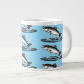Grande Tasse saumon atlantique sautant (Devant droit)