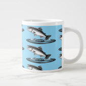 Grande Tasse saumon atlantique sautant (Droite)