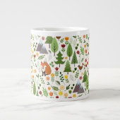 Grande Tasse Scandinavie : Illustrations de style Motif à la cr (Devant)