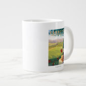 Grande Tasse Scène de pays de VermontWine (Devant droit)