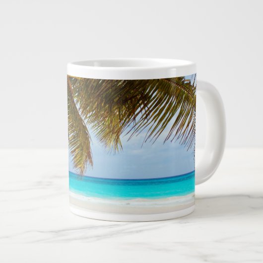 Grande Tasse Scène de plage de Chilling (Devant droit)