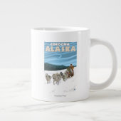 Grande Tasse Scène de traîneau à chiens - Cordova, Alaska (Droite)