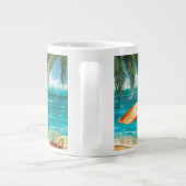 Grande Tasse Scène de vent de surf calme (Dos)
