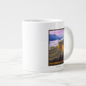 Grande Tasse Scène des gorges de la rivière Columbia avec Crown (Devant droit)