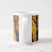 Grande Tasse scène forestière dans les tons d'automne doré (Dos)