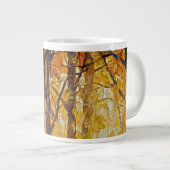 Grande Tasse scène forestière dans les tons d'automne doré (Devant droit)