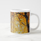 Grande Tasse scène forestière dans les tons d'automne doré (Droite)