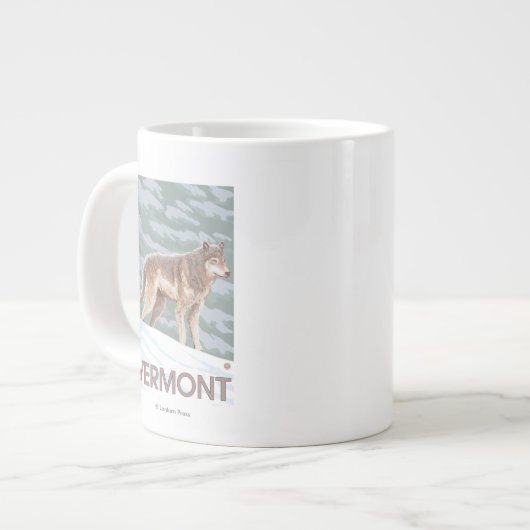Grande Tasse Scène VermontWolf (Devant gauche)