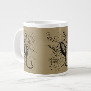 Grande Tasse Scorpio Constellation Hevelius 1690 Engraving