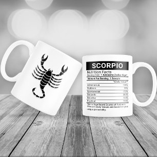 Grande Tasse Scorpio signe zodiaque avec la valeur nutritive,