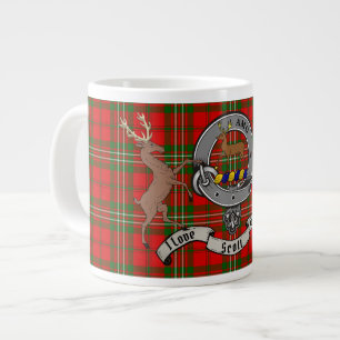 Grande Tasse Scott Clan Badge avec Tartan & Stags Giant Coffee 
