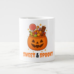 Grande Tasse Seau citrouille plein de sucré - Halloween