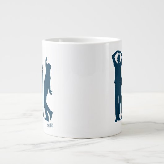 Grande Tasse Seinfeld | Graphique de silhouette de groupe (Devant)