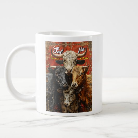 Grande Tasse Selfie Lovers Vaches (Gauche)