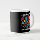 Grande Tasse Sensibilisation à l'autisme (Devant droit)