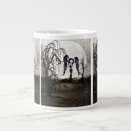 Grande Tasse Sepia Goth Girl (Devant)
