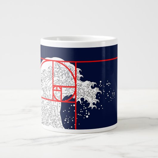 Grande Tasse Séquence Fibonacci et la Grande Vague (Devant)