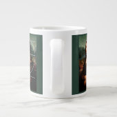 Grande Tasse Séquence Leonardo da Vinci Mona Lisa Fibonacci (Dos)
