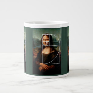 Grande Tasse Séquence Leonardo da Vinci Mona Lisa Fibonacci