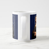 Grande Tasse Séquence Leonardo da Vinci Mona Lisa Fibonacci (Dos)