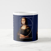Grande Tasse Séquence Leonardo da Vinci Mona Lisa Fibonacci (Devant)