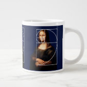 Grande Tasse Séquence Leonardo da Vinci Mona Lisa Fibonacci (Droite)