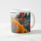 Grande Tasse Serene River Shore Reflection Nature Art (Devant droit)