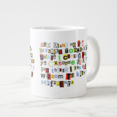 Grande Tasse Sérénité Prière Ransom Style de note (Devant droit)